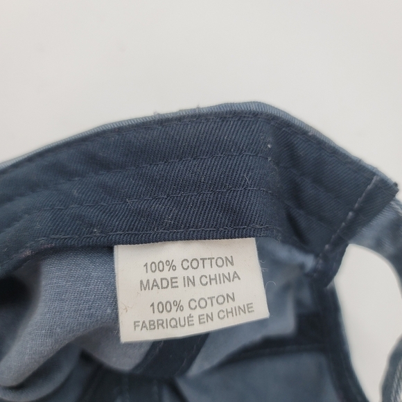 Unisex Blue Denim Jean America Embroidered Baseball Cap 100% Cotton - Picture 7 of 9